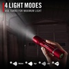 image:imageCoast XP11R 2600 Lumen USBC Rechargeable LED Flashlight with Slide Focusand Pure Beam Focusing Optic 4 Light Modes BlackRed